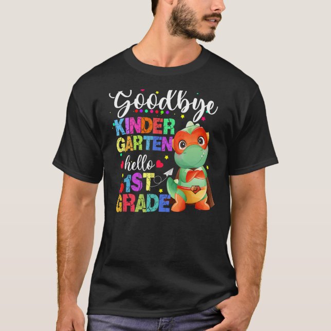 Camiseta TÃO LONG KINDERGARTEN HELLO 1rua GRAU Estudo de Pr (Frente)