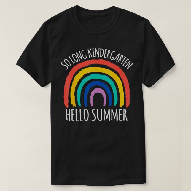 Camiseta TÃO LONG KINDERGARTEN HELLO VERÃO Professor Aluno (Frente do Design)