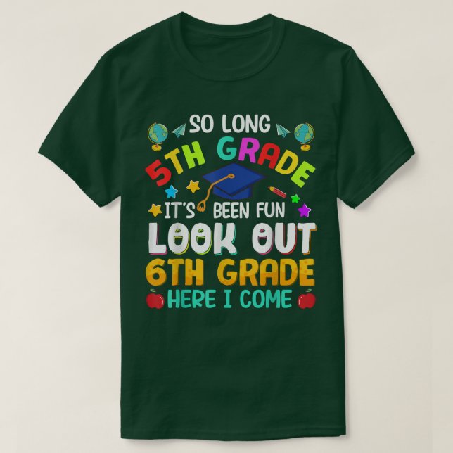 Camiseta Tão Longa 5 Grau 6 aqui Eu Vim Graduação (Frente do Design)