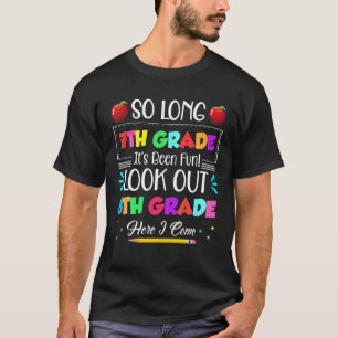 Camiseta Tão Longa 7 De Grau Olhar Para O 8º Grau Aqui Eu V