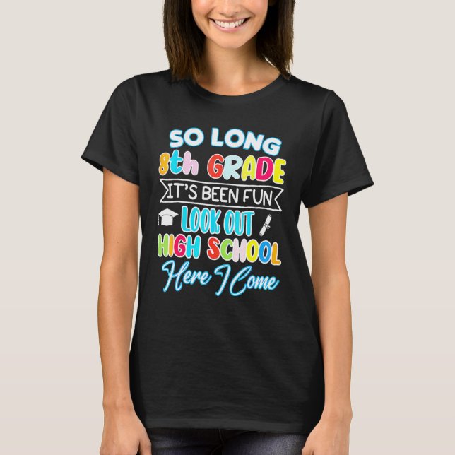 Camiseta Tão Longa Hap de Graduação do Segundo grau Alô do  (Frente)