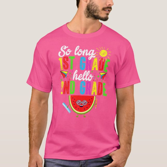 Camiseta Tão Longa Que 1rua De Grau Alô De segundo De Volta (Frente)