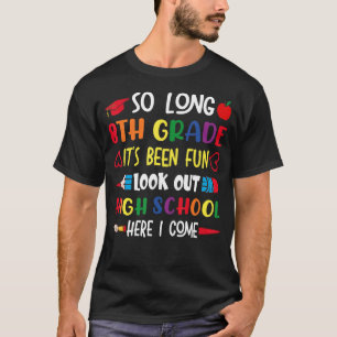Camiseta Tão longo 8° ano de atenção Segundo grau aqui eu v