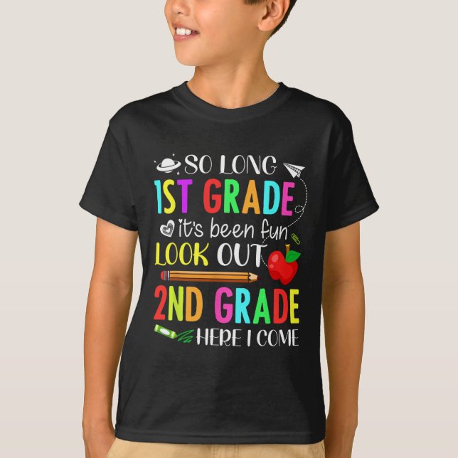 Camiseta Tão Longo Grau De segundo De Primeiro Grau Aqui Eu (Frente)