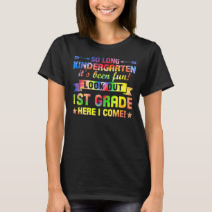Camiseta Tão Longo Jardim de Infância 1 rua Aqui Eu Vim Gra