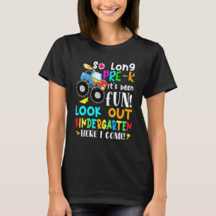 Camiseta Tão Longo Jardim de Infância Pré-K Aqui Eu Venho M