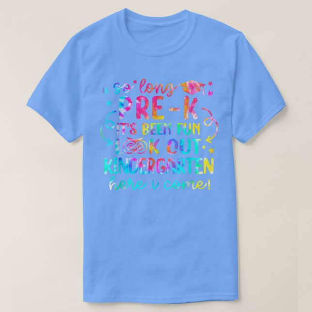 Camiseta Tão Longo Jardim de Infância Pré-K Aqui Eu Vim Gra (Frente do Design)