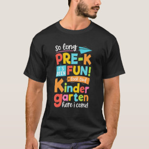 Camiseta Tão Longo Pré-Jardim Infantil Aqui Eu Vim Graduaçã