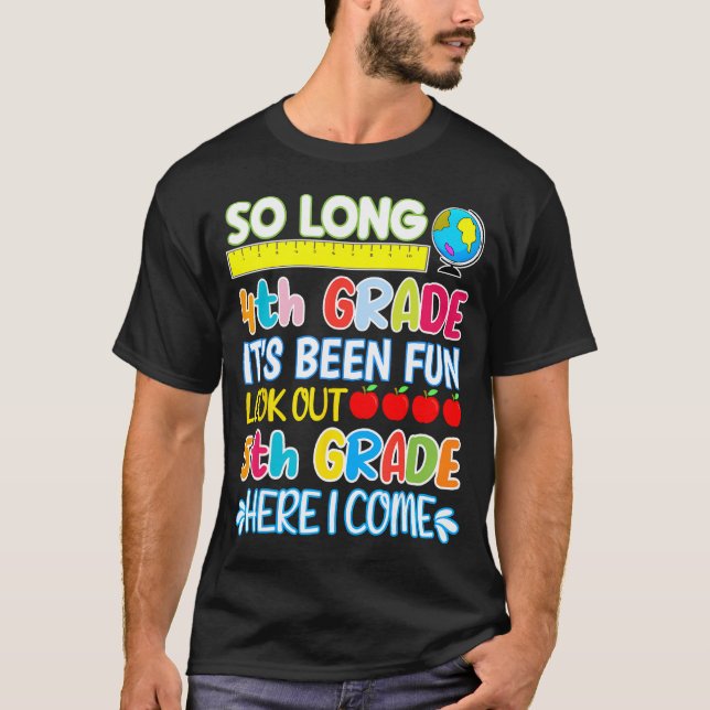 Camiseta Tão Longo Quinto Grau Aqui Eu Vim Graduação 5 (Frente)