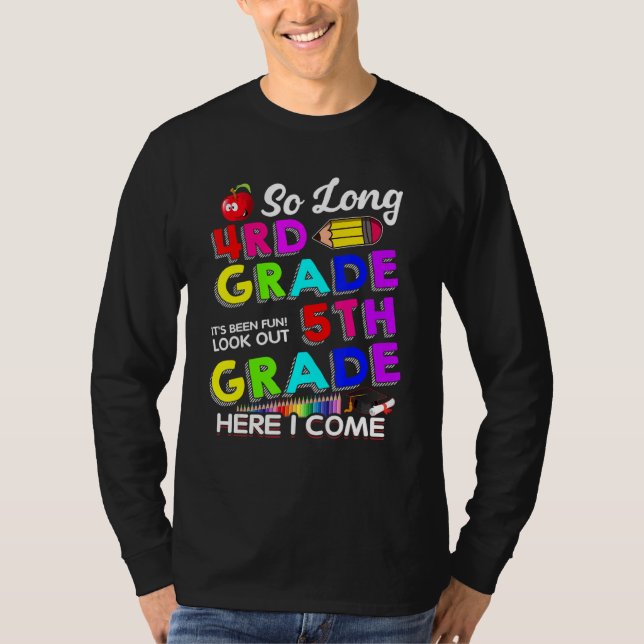 Camiseta Tão Longo Quinto Grau Aqui Eu Vim Graduação 5 (Frente)
