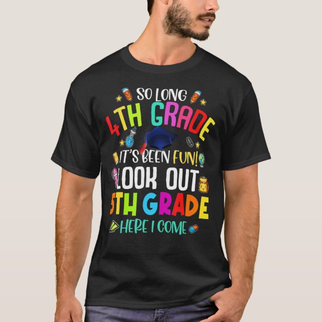 Camiseta Tão Longo Quinto Grau de 5 aqui Eu Vim Graduação (Frente)