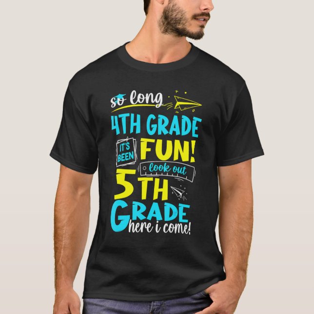 Camiseta Tão Longo Quinto Grau de 5 aqui Eu Vim Graduação (Frente)