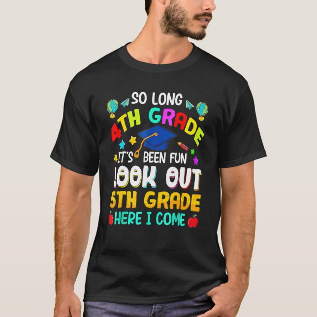 Camiseta Tão Longo Quinto Grau Olhe Para 5 Aqui Eu Vim (Frente)