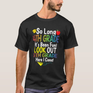 Camiseta Tão Longo Quinto Grau Olhe Para O Grau 5 Aqui Eu V