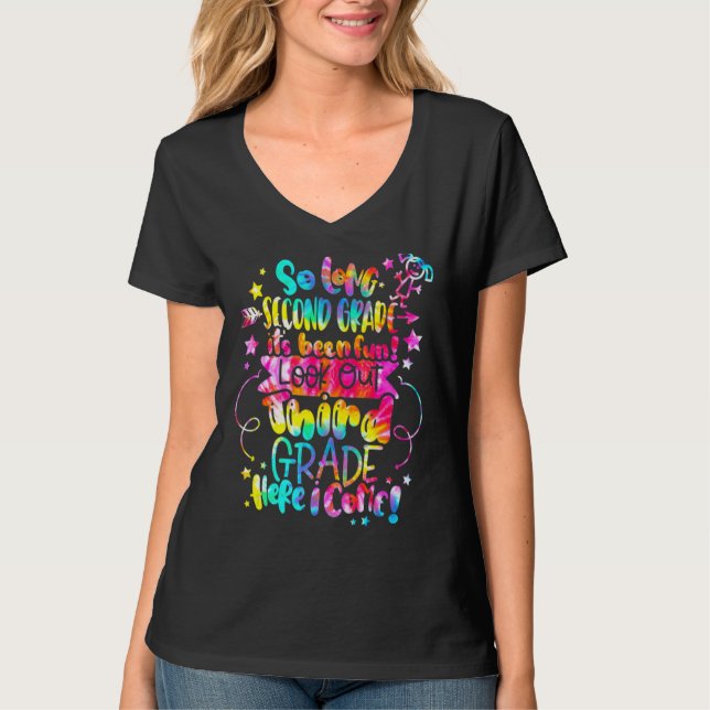 Camiseta Tão Longo Segundo Grau Cuidado Terceiro Grau Aqui  (Frente)
