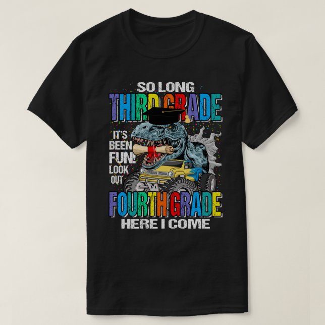 Camiseta Tão Longo Terceiro Ano Aqui Eu Vim O Monstro Do Di (Frente do Design)