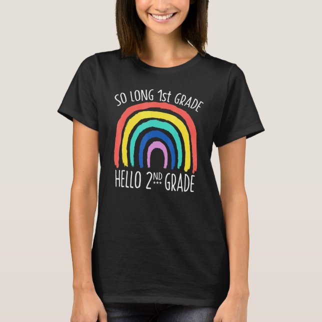 Camiseta TÃO LONGO TREM 1 rua GRAU HELLO segundo Professora (Frente)