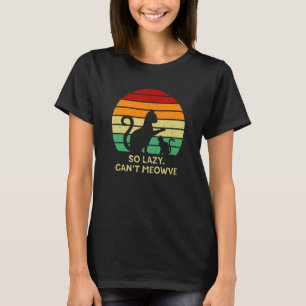 Camiseta Tão preguiçoso que não consegue medir o humor dos