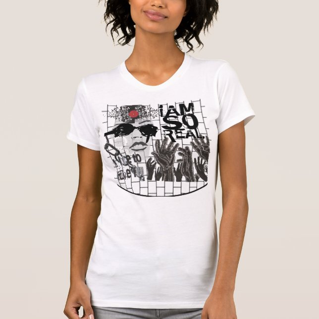 Camiseta tão real arte de rua (Frente)