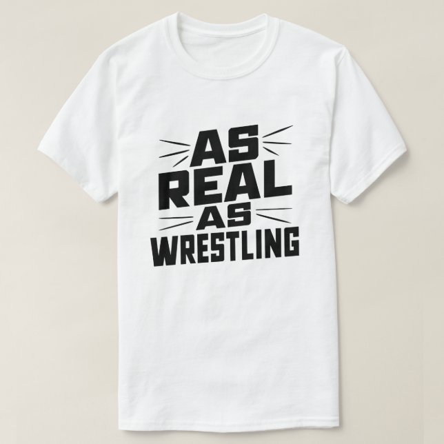 Camiseta Tão real quanto a Luta (Frente do Design)
