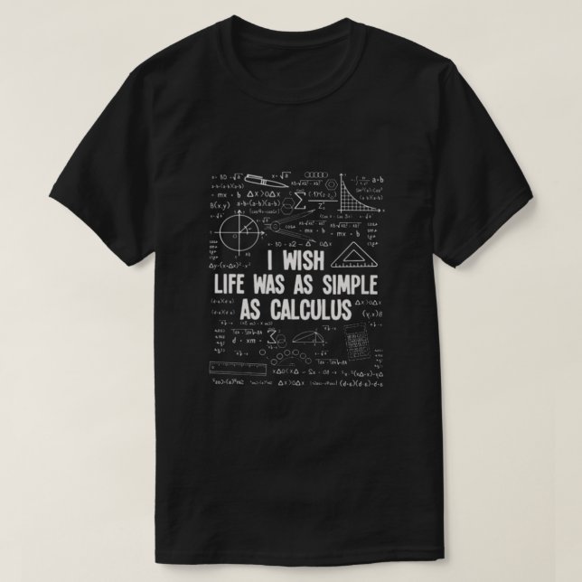 CAMISETA TÃO SIMPLES QUANTO O CÁLCULO (Frente do Design)