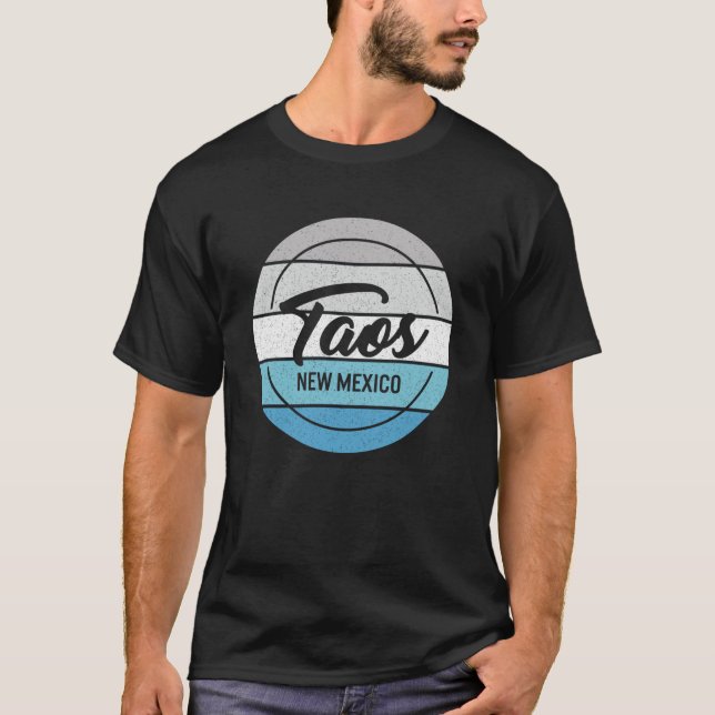 Camiseta Taos Novo México Esquiando o Taos Ski Valley Snowb (Frente)