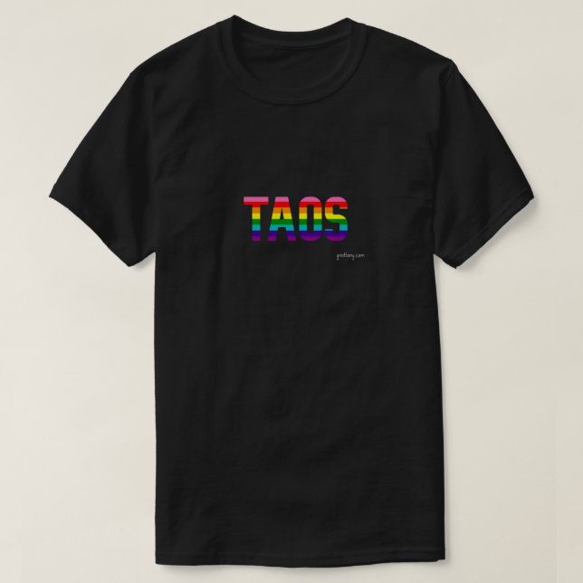 Camiseta Taos Pride Rainbow Flag T Shirt (Frente do Design)