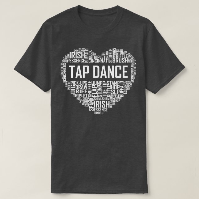 Camiseta Tap Dance Heart (Frente do Design)