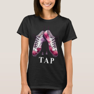 Camiseta Tap Dance Lover Dancing Calçados Competição Dancer