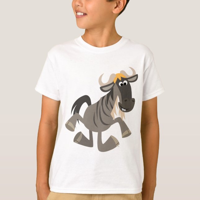 Camiseta Tap De Cartoon Bonito Dançando Crianças Selvagens  (Frente)