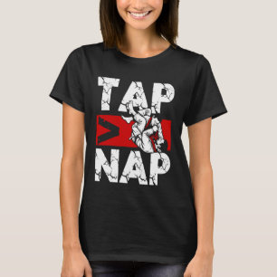 Camiseta Tap Nap BJJ Artes Marciais Grapplers Jiu-Jitsu Bra