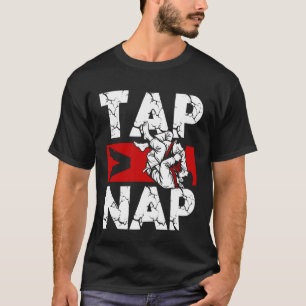Camiseta Tap Nap BJJ Artes Marciais Grapplers Jiu-Jitsu Bra