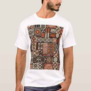 Camiseta Tapa Havaiana: Patchwork Tribal