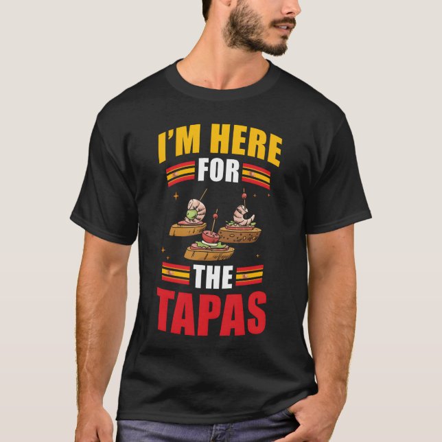 Camiseta Tapas Spanish Food Spain Dishravel friend (Frente)
