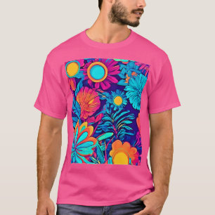 Camiseta Tapeçaria Floral Psicodélica