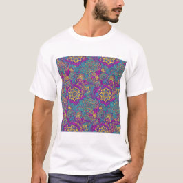 Camiseta Tapeçaria Paisley Bloom – Fusão Floral Vibrante