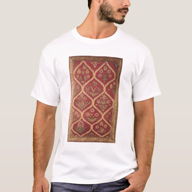 Camiseta Tapete persa ou turco, 16o/século XVII (lã (Frente)