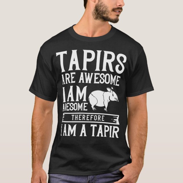Camiseta Tapir Horse Gift Malaio Baby Tapirus (Frente)