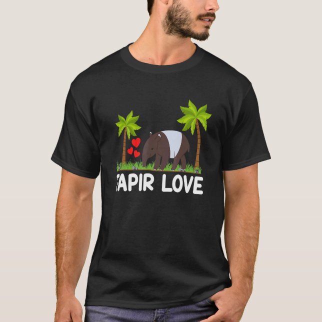 Camiseta Tapir Love Mammal Da Vida Selvagem Da América Do S (Frente)