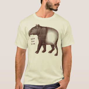 Camiseta Tapir Malayan - salvar o Tapir, mim amam Tapirs