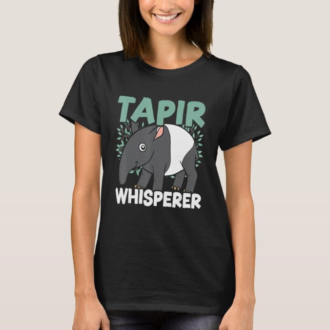 Camiseta Tapir Whisperer Wildlife Animal Zookeeper Tapir (Frente)