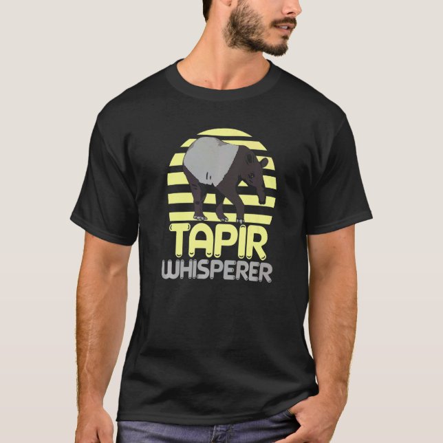 Camiseta Tapir Whisperer Wildlife Animal Zookeeper Tapirrif (Frente)