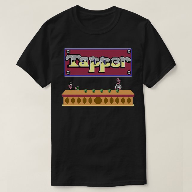 Camiseta Tapper C64 (Frente do Design)