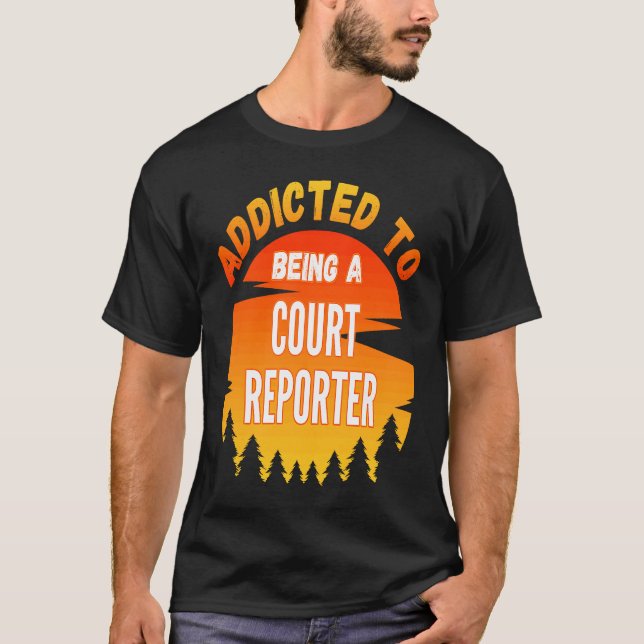 Camiseta Taquígrafo Viciado em Taquígrafo (Frente)
