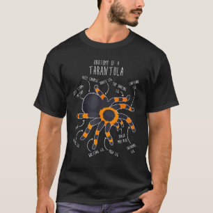 Camiseta Tarantula Anatomia Pet Cute Aranha Vermelha Mexica