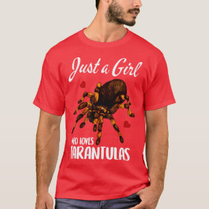 Camiseta Tarantula Shirt Tarantula É Uma Menina Que Ama Ta