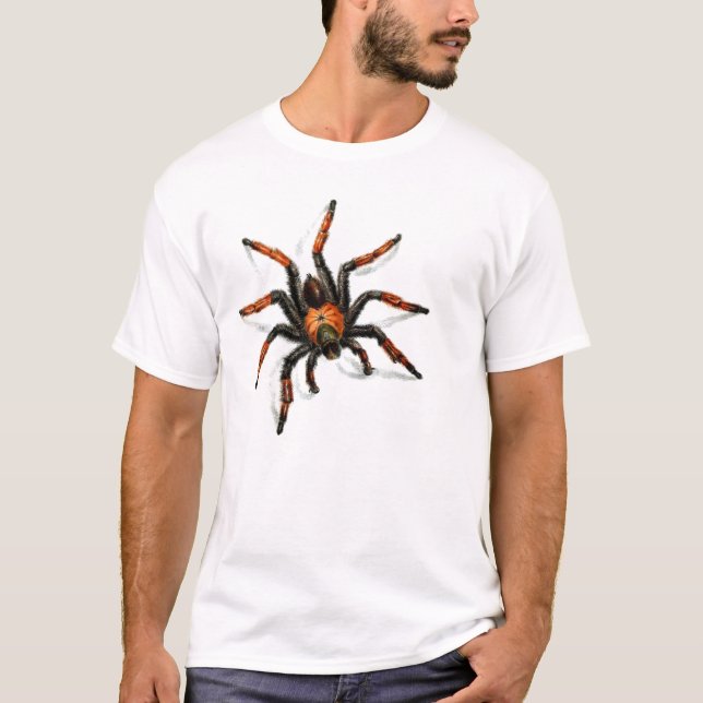Camiseta Tarantula vermelho mexicano do pé (Frente)
