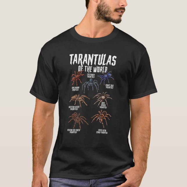 Camiseta Tarantulas - Animais do Ara Mundial da Ciência das (Frente)