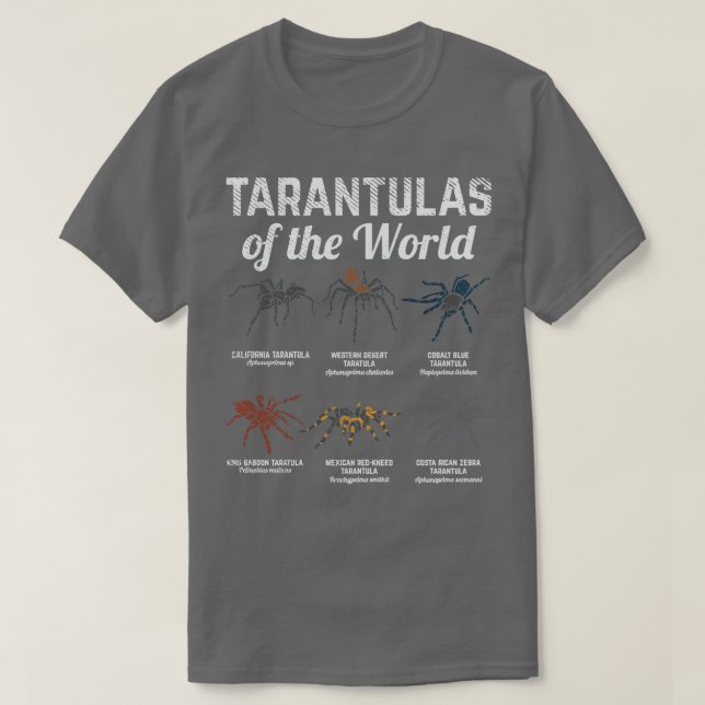 Camiseta Tarântulas do mundo Presente no Funny Tarantula (Frente do Design)