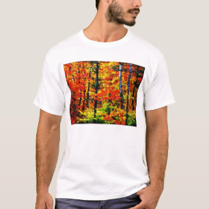 Camiseta Tarde do outono - t-shirt da arte da pintura